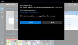Import Data in Windows 10 OS 1