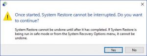 Warning System Restore