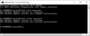 Windows Update in Command Prompt