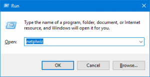windows netplwiz